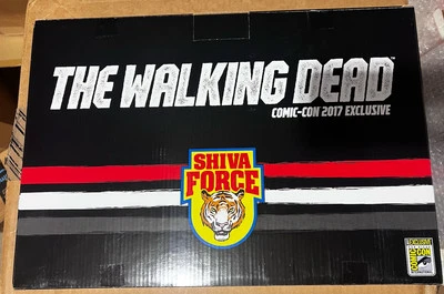Paquete de 4 figuras de The Walking Dead Shiva Force SDCC 2017 sangriento nuevo Foto 1 de 4