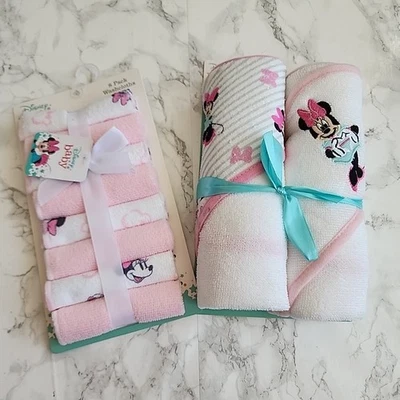 Disney Minnie Toalla y Paños Baby Shower Regalo Foto 1 de 4