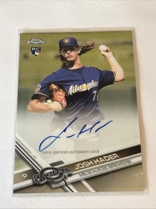 2017 Josh Hader Topps Chrome ROOKIE AUTO - JHA San Diego Padres Brewers RC - Picture 1 of 2