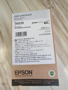 Epson T6039 Tinte Stylus Pro 7800 9800 7880 9880 light light black 2025 - Photo 1/2