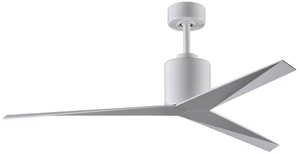 56" Matthews Eliza White Modern Damp Rated Ceiling Fan with Remote - Picture 1 of 1