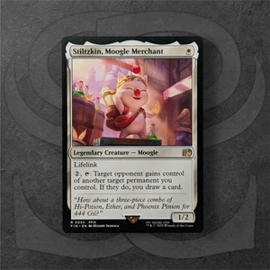 Stiltzkin, Moogle Merchant • Criatura legendaria rara - Moogle, Magic The Gathering Final Fantasy - Imagen 1 de 2