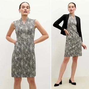 M.M. Llafleur The Aditi Kleid in Crackle schwarz und weiß Damengröße 8 240 $ - Bild 1 von 13