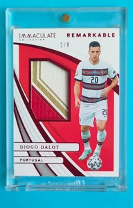2021 Immaculate Manchester United Diogo Dalot Remarkable Patch 2/8 - Picture 1 of 2