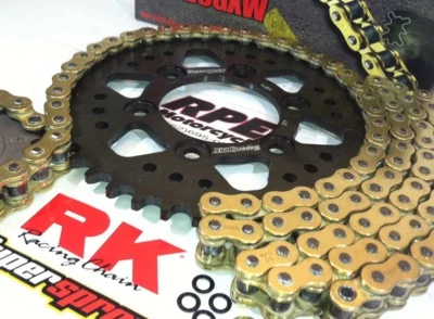 Kit de cadena y piñones Honda CBR1000RR RK GXW Gold 520 QA 15/42 2008-2016 Foto 1 de 4