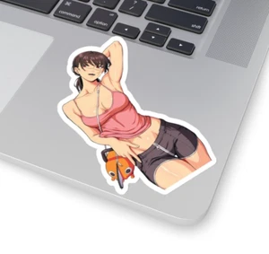 Waifu Yoru / Mitaka Hentai Ecchi Chainsaw Man Anime Kiss-Cut Sticker Vinyl Decal - Picture 1 of 12