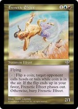 WOTC MtG Mirage Frenetic Efreet (R) EX