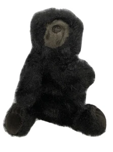 Peluche Folkmanis pupazzo morbido peloso folk pawpets orso nero corpo intero 11" tempo di gioco - Foto 1 di 10