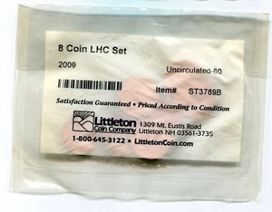 2009 LHC Anniversary Set of 8 Pennies - Uncirculated (Littleton Coin Co.) - Picture 1 of 2