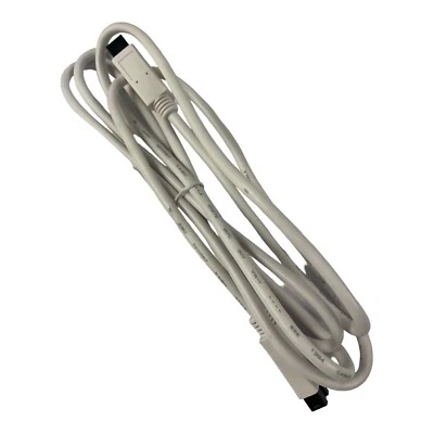 FireWire 1394b 800 IEEE 9 Pin to 9 Pin Male to Male Cable for PC / Mac ( White ) - Image 1 of 4