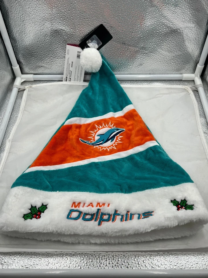 Miami Dolphins NFL Santa Hat Forever Collectibles - Image 1 of 1