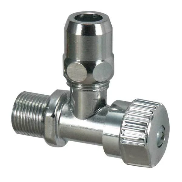 MARKENLOS Einheits Eckventil 3/8 Zoll extra kurz, für 10mm Kupferrohr, 3/8" ELB