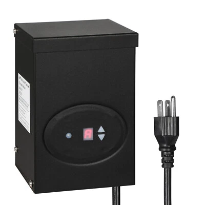 DEWENWILS 120W Low Voltage Landscape Transformer, 120V AC to 12V AC, with Timer
