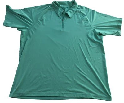 Mens Polo Shirts Size XXL Reel Legends Teal Short Sleeve Fishing Shirt - Image 1 of 4