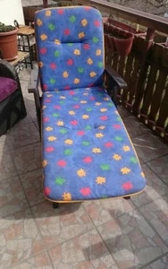 🌻KETTLER 🌻DUNKELBRAUNE ROLLIEGE MIT AUFLAGE  - Bild 1 von 2