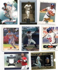 (MENGE 8) ANDRUW JONES SPIELGEBRAUCHT SWATCH, ROOKIES, EINSÄTZE, MINOR LEAGUE & mehr - Bild 1 von 1
