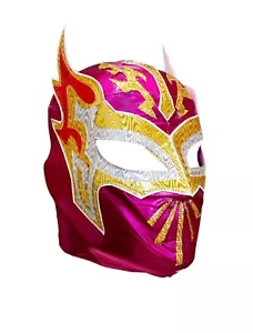 SIN CARA (pro-LYCRA) Adult Wrestling Halloween Mask Lucha Libre - Hot Pink - Picture 1 of 3