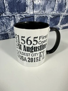 CafePress - St Augustine 450 Years Mugs - Ceramic Coffee White & Black B9 - Picture 1 of 9
