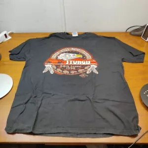1998 Sturgis Shirt Biker Motorcycle Travel Event Vintage Short Sleeve Hog XL - Picture 1 of 7