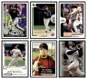 JEFF BAGWELL DE 6 TARJETAS DE BÉISBOL MLB HOUSTON ASTROS TOPPS VICTORIA UD - Imagen 1 de 14