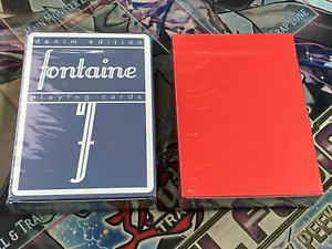 New 2 Fontaine Decks Denim & Illusion Gaffs Magic !!! wynn future - Picture 1 of 2
