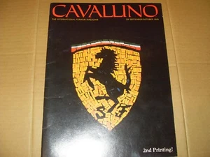 INCOMPLETE Cavallino Vol 1 No. 1 Sept / Oct 1978 International Ferrari Magazine - Picture 1 of 4