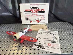 Amoco Vintage Airplane Bank, First In A Series Die Cast - New In Box - Picture 1 of 3