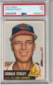 1953 Topps Gerald Staley #56, PSA NM 7 - Picture 1 of 2