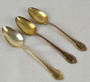 International Silver Silverplate Remembrance 3 Teaspoons Spoons IS 1948 No Mono - Bild 1 von 6