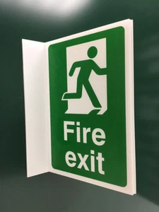 Fire Exit Projecting Sign (man right) - Picture 1 of 2