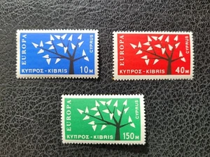 Cyprus #219-21 MNH, 1963 "Europa" Set, Scott Catalog Value $ 76.25 - Picture 1 of 2