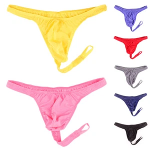 Men Thong C-Strap G-String Briefs Ball Lifter Underwear O ring Lingerie + - Picture 1 of 17