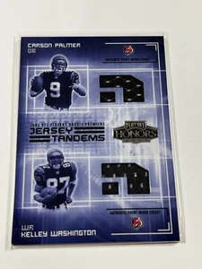 2003 Playoff Honors Tandems Jersey Carson Palmer Kelley Washington Rookie RC - Picture 1 of 2