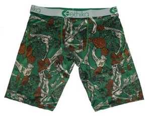 Ethika the Staple Wilted Mushrooms Green Long Boxer Briefs Men's XL NWT - Picture 1 of 1