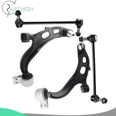 Brazo de control inferior delantero 4 piezas y extremo de barra estabilizadora de rótula para Ford Flex 2013-2018 Foto 1 de 4