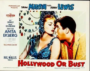 JERRY LEWIS & DEAN MARTIN in HOLLYWOOD OR BUST # 7 11X14 1956 POSTER LOBBY CARD - Picture 1 of 1