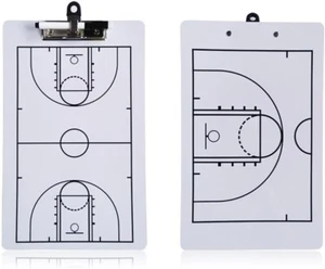 Basketall Coach Board, Clip Boards, Double-Sided Dry Erase Coaches Clipboard wit - Picture 1 of 7