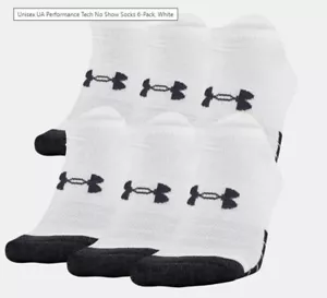 Under armour Ua Herren Performance Tech Heatgear No-Show 6-Pack Weiß Socken Groß - Bild 1 von 1