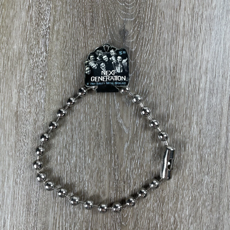 Gargantilla collar cadena bola gruesa Y2K 12 mm 18" cuentas de acero 1/2" gótico retro de colección Foto 1 de 4