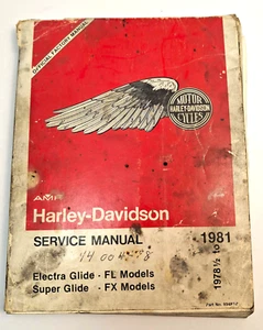 Harley Davidson Official Service Manual 1978.5-1981 Electra FL & Super Glide FX - Bild 1 von 16