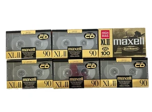 Maxell XLII 6 leere Audiokassetten Kassetten High Bias Typ II Made in Japan 90 100 - Bild 1 von 5