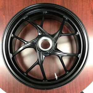 2021 Ducati Panigale V4 Rear Back Wheel Rim Black STRAIGHT - Picture 1 of 9