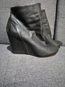 Wedged Ankle Boots by The Last Conspiracy UK 7 - Picture 1 of 7
