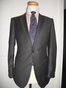 HUGO BOSS Super120 wool fabric by DRAGO Italy Suit Size UK 40R"EUR/IT 50R" W34 - Picture 1 of 15