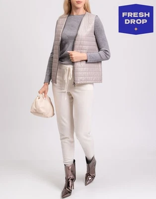 Chaleco acolchado Fabiana Filippi PVP €500 IT42 US-S UK10 M acolchado parcial Foto 1 de 4