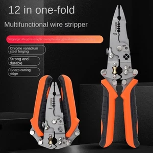 12 in 1 Electrician Crimpe Pliers Alloy Steel Pincers Hand Tools - Picture 1 of 11
