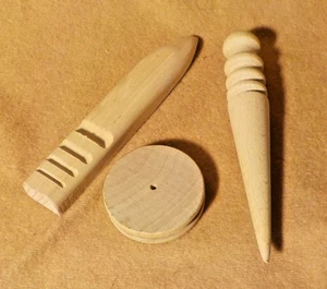 DREI Holz Leder Polierwerkzeuge - Bild 1 von 4