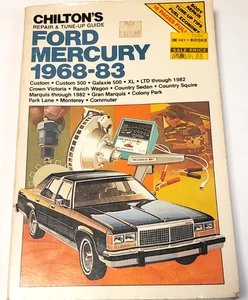 Chilton's Ford & Mercury 1968-1983 Repair Manual Tune Up Part #6842 - Bild 1 von 9