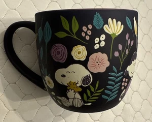 Peanuts Snoopy Gang Mug Soft Touch Matte Purple Linus Charlie Brown NWT - Picture 1 of 7