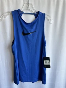 Women Nike Pro Essential Swoosh Tank Color Blue CJ3771-480 XS - Bild 1 von 9